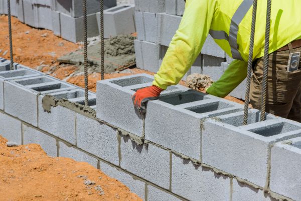 Concrete Blocks Installation in Arlington
