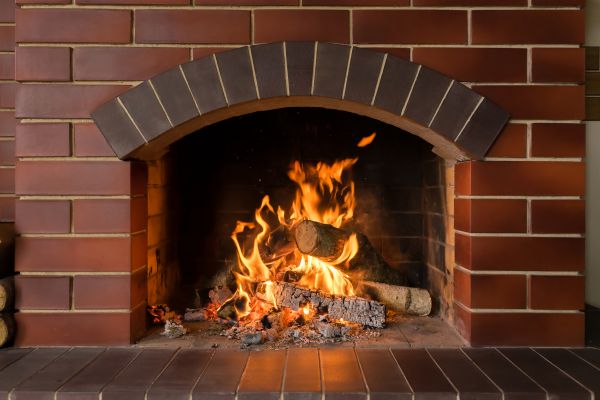 Brick Fireplace Installation in Arlington