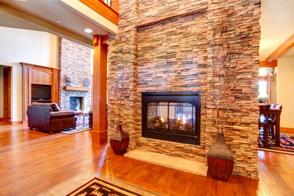 Stone Hearth Installation in Arlington